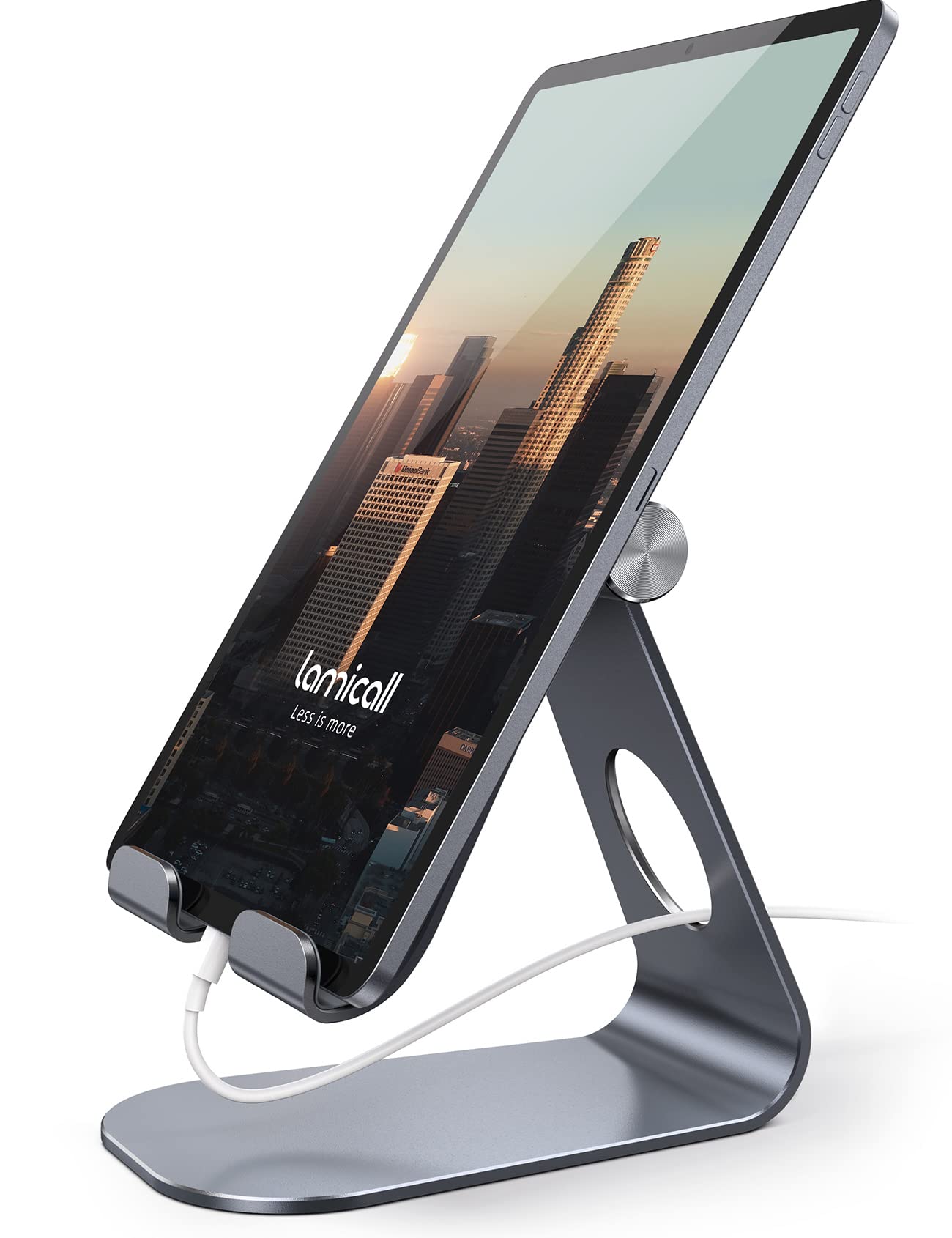 Lamicall Tablet Stand, Adjustable Tablet Holder - Desktop Stand Dock Compatible with New iPad 2024 Pro 9.7/10.5/11 / 12.9/13, iPad Air mini 2 3 4 5 6,
