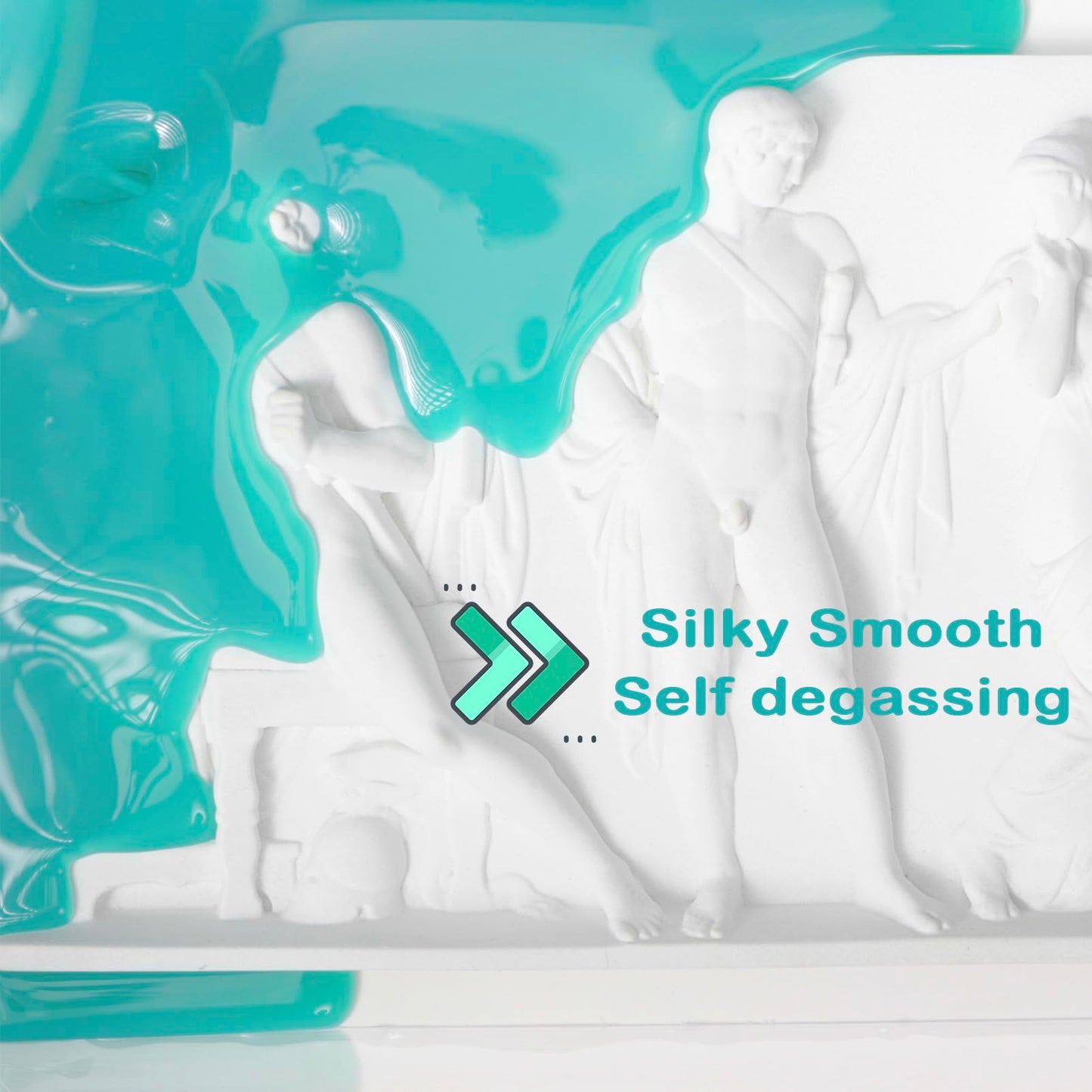 BBDINO Silicone Mould Making Kit, Super Elastic Silicone for Mould Making 140.8 Oz, Mould Making Silicone Rubber Platinum, Ideal for Casting 3D Resin