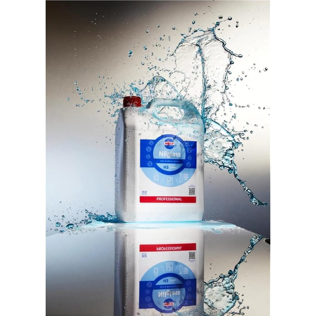 Nilco Nilglass Professional, H3 Glass & Mirror Cleaner, 5 L