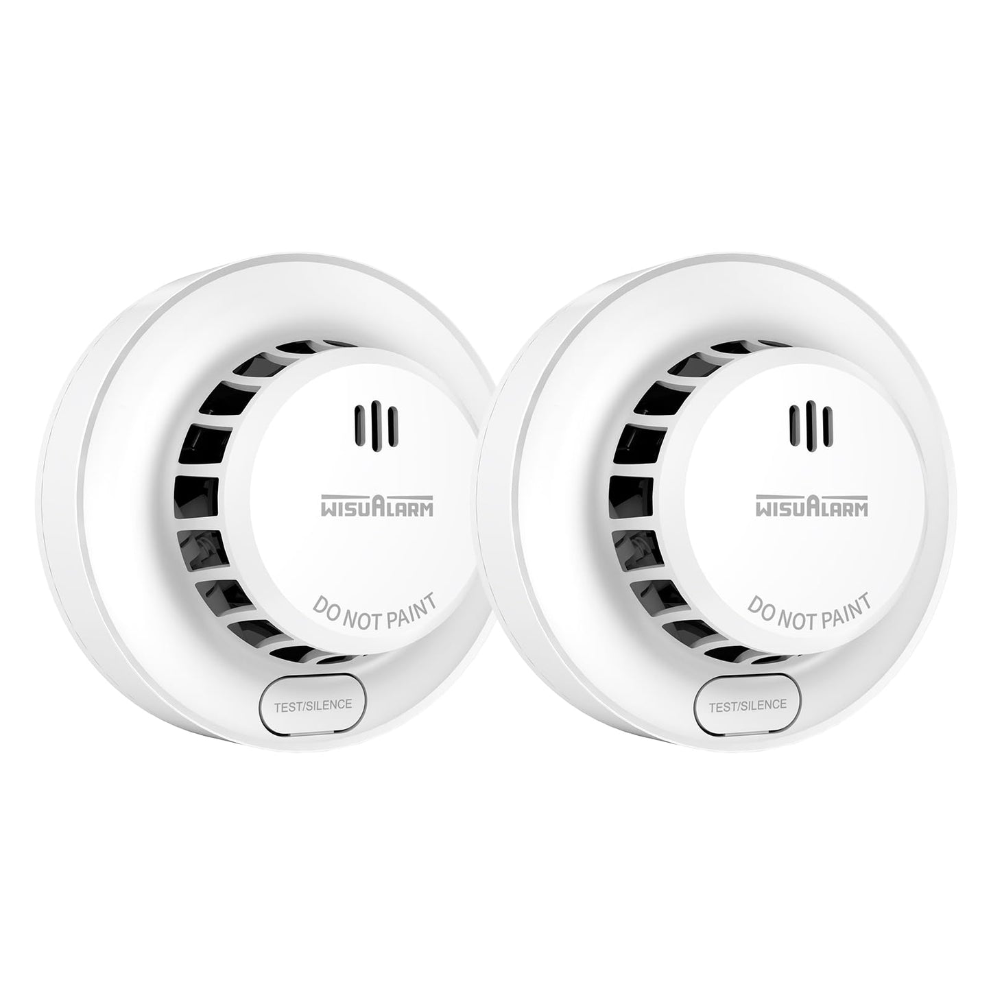 Smoke Alarm 10 Years Lifepan, 5 Years Battery, Smoke alarms for Home, with Replaceable Battery, Fire Alarm Test/Silence Button, Smoke Detector, 85dB,