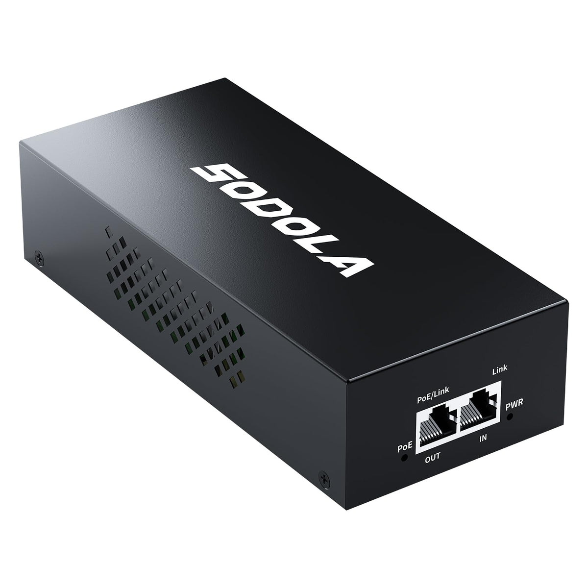Sodola 2.5 Gigabit PoE Injector, 802.3at/af/bt Non-PoE to PoE Adapter 100/1000/2500Mbps, Supplies Up to 90W, Plug & Play, Metal Casing,