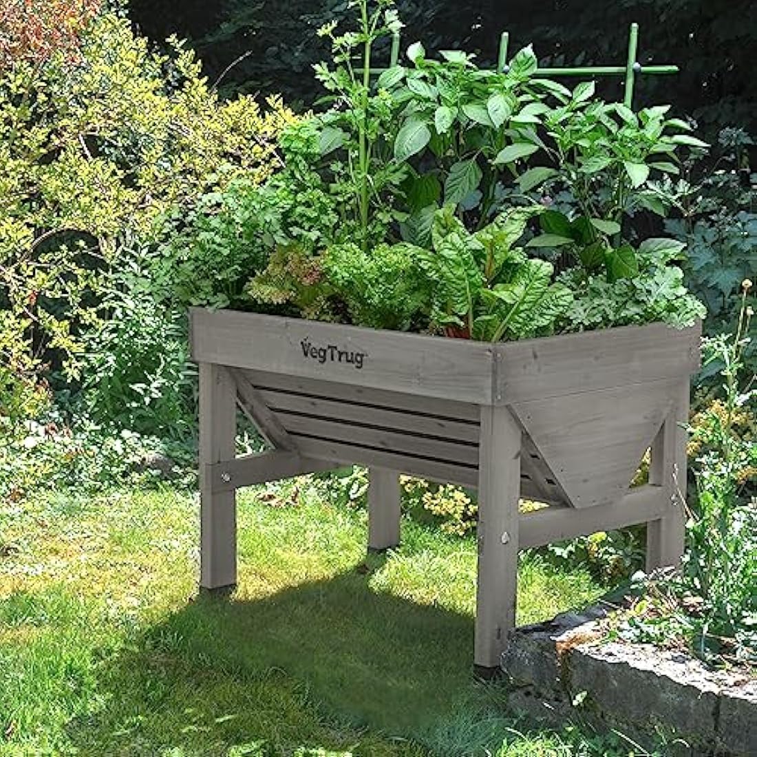 VegTrug Wash Raised Bed Planter, Grey, Small