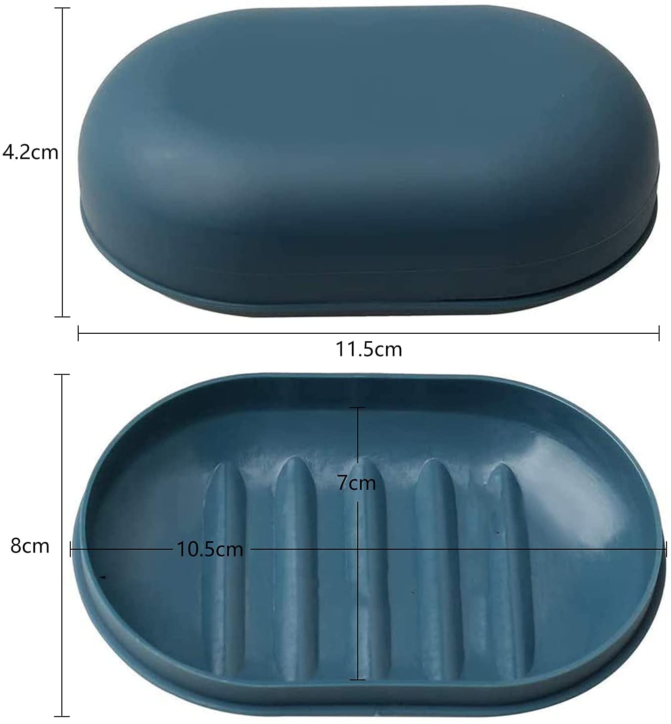 Soap Dish with Lid Travel Case - Leakproof Soap Box Container Holder - 4PCS