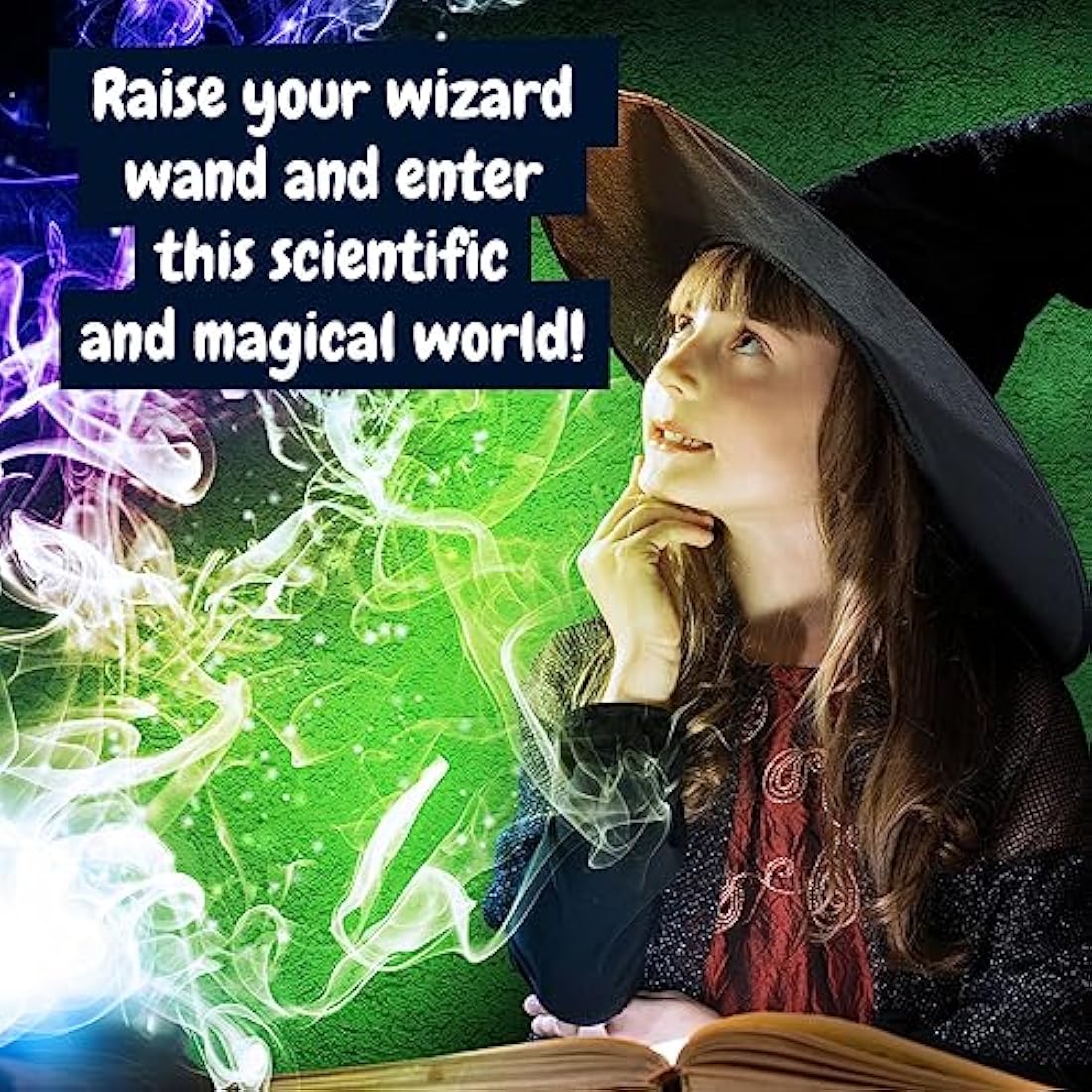 Science4you Wizard Science for Kids 8+ Years - Magic Set with 19 Activities: Make a Crystal Ball and use your Magic Props, Wizard Game with Magic Wand - Educational Science Kits for Kids 8+ Years