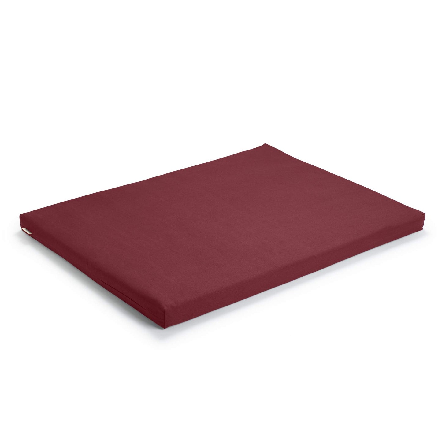 basaho Zabuton Meditation Mat | Organic Cotton | Recycled Fibre Filling (Tibetan Maroon)