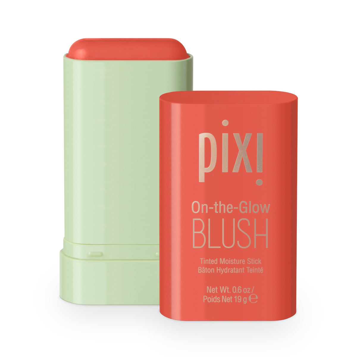 Pixi On-The-Glow Blush - Juicy, Hydrating Tinted Moisture Blush Stick With Ginseng, Aloe Vera & Fruit Extracts, For Cheeks & Lips, 19G 0.6Oz,