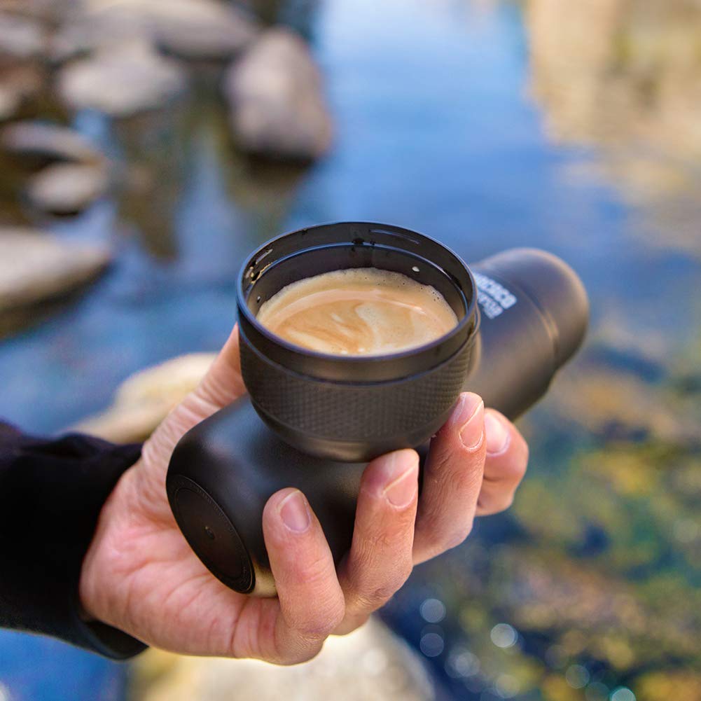 WACACO Minipresso NS, Portable Espresso Machine, Compatible with *Nespresso* CAPSULES and compatibles, Small Travel Coffee Maker, Manually Operated