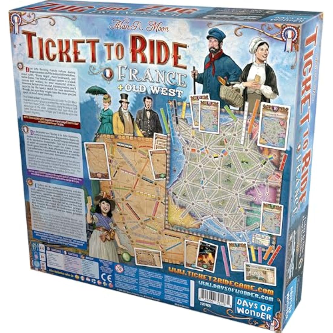 Days of Wonder | Ticket to Ride France Board Game EXPANSION | Ages 8+ | For 2 to 5 players | Average Playtime 30-60 Minutes