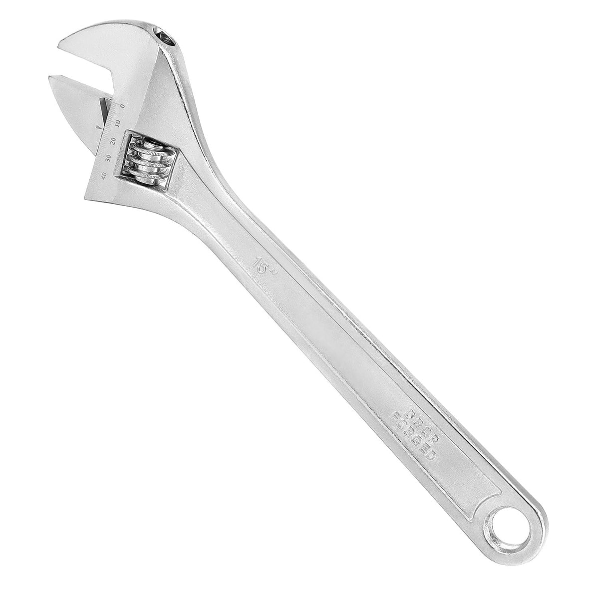 QWORK? 15 inch Adjustable Spanner, Adjustable Wrench, Wide Caliber, Max Opening 48mm