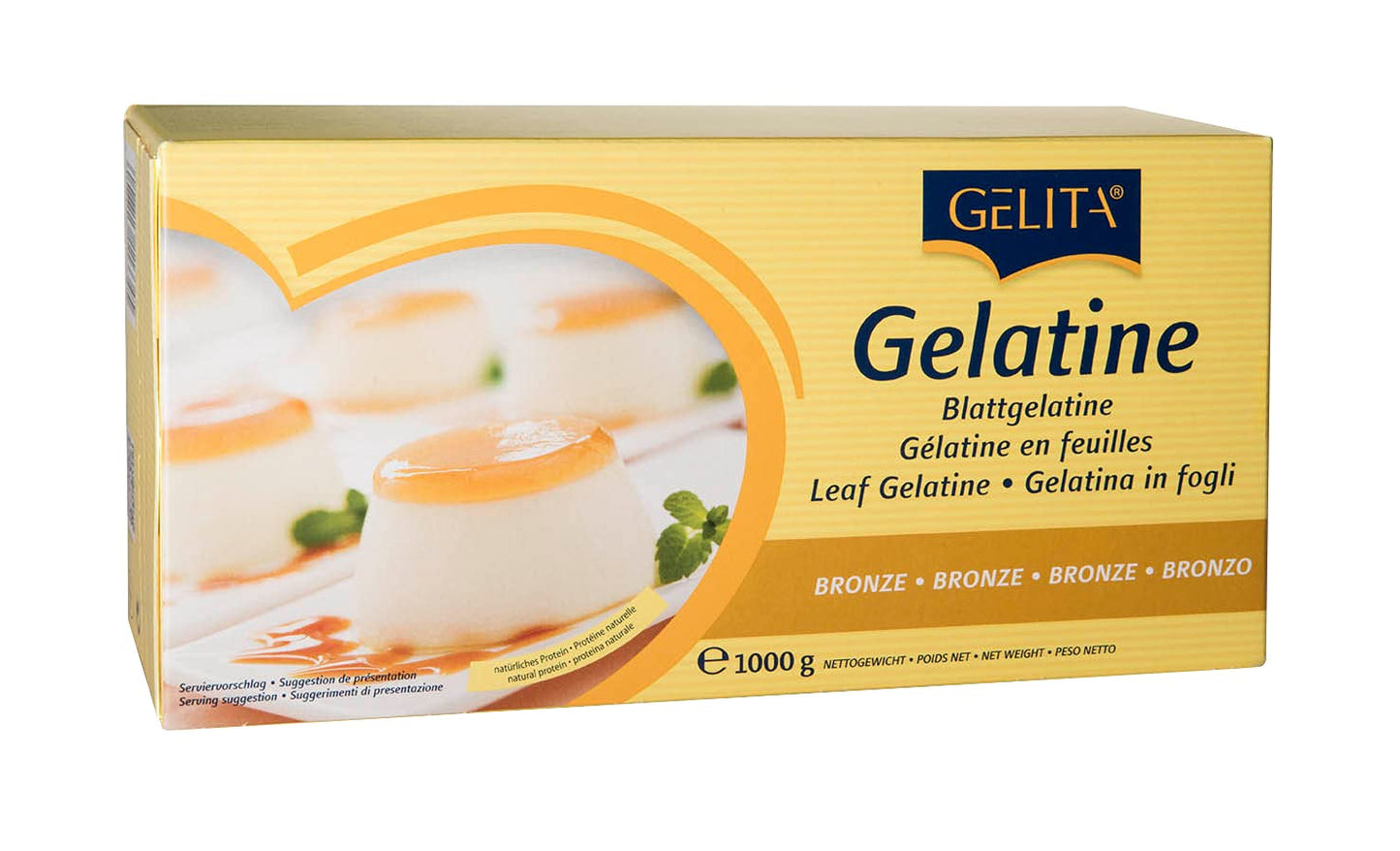 GELITA Pro Bronze Gelatin Sheets 300 Sheets 1kg