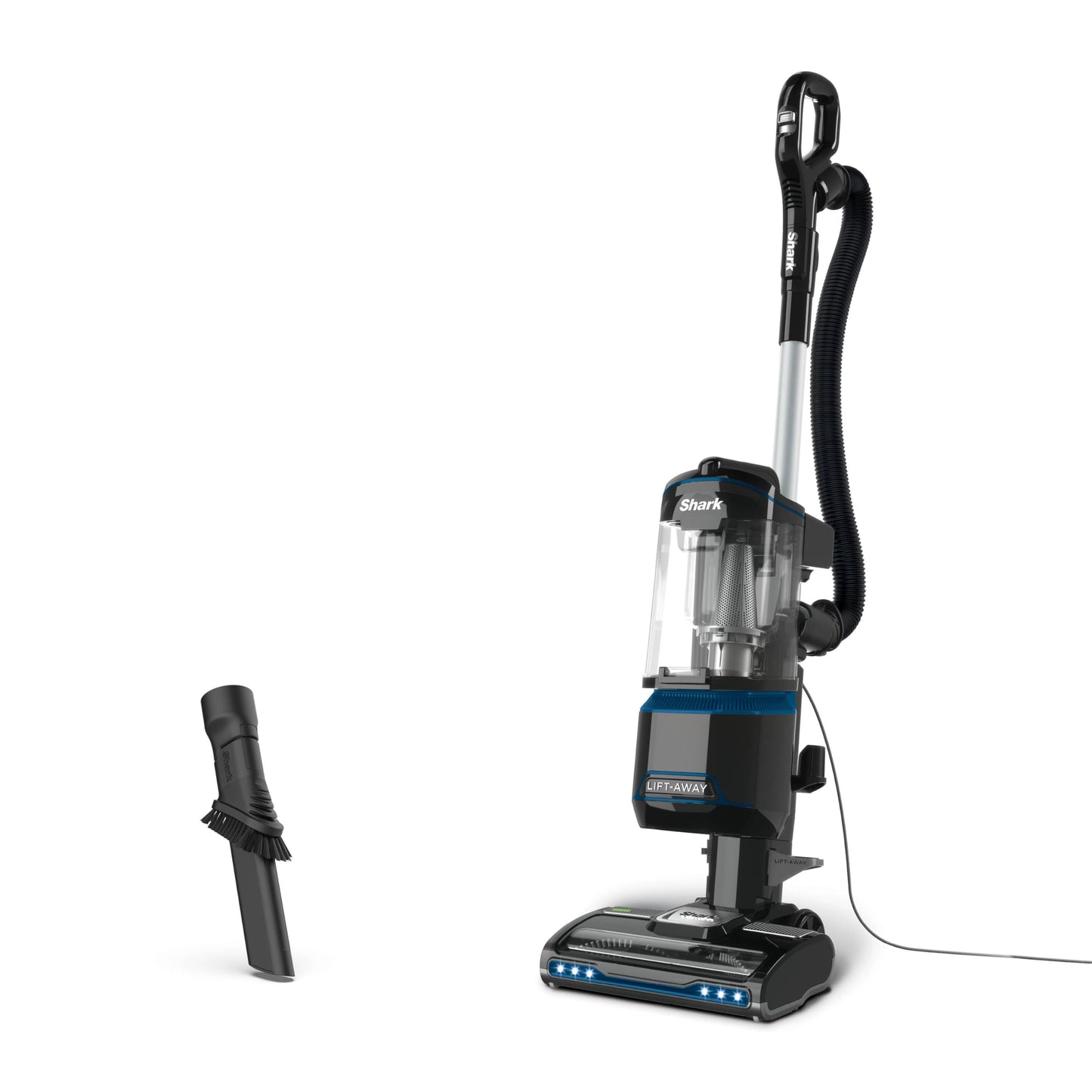Shark Corded Upright Vacuum Cleaner 1.1L with Lift-Away Technology, LED Headlights, Anti-Allergen, 8m Cord, 750W, Crevice, Multi-Surface Tools,