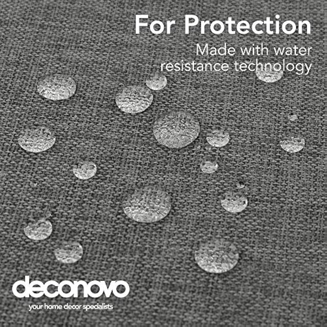 Deconovo Square Wipeable Faux Linen Table Cloth Water Resistant Tablecloth for Dinning 51x51in(130x130cm) Grey
