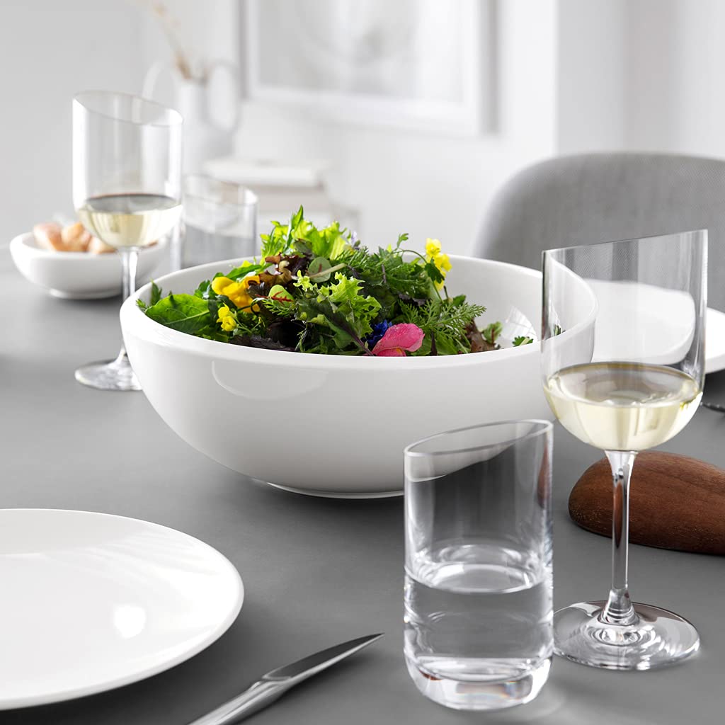 Villeroy & Boch - NewMoon Tumbler Set, 4 Pieces, Elegant, Modern Sloping Glass for Day-to-Day use, Crystal Glass, Transparent, Dishwasher Safe