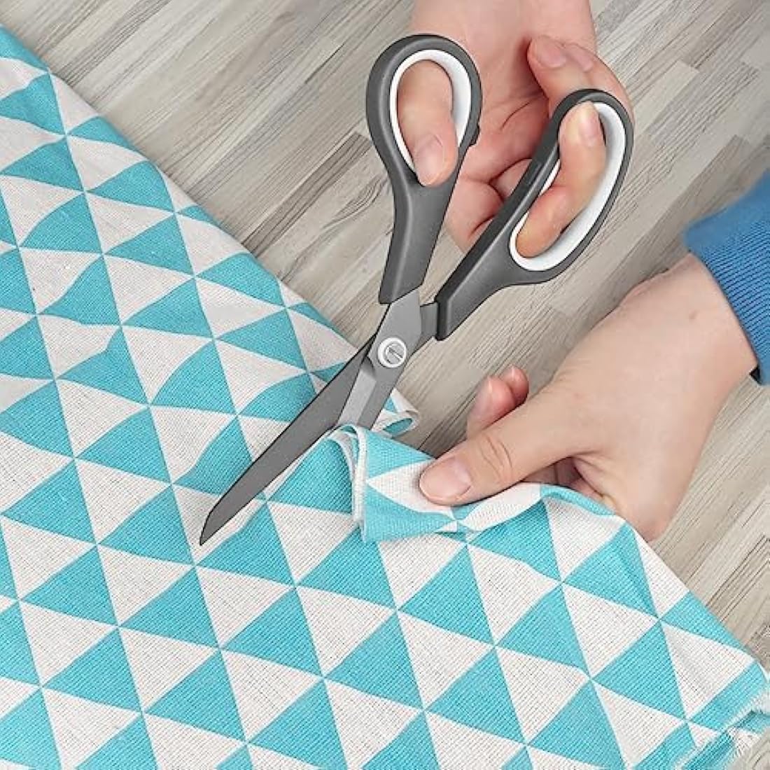 KUONIIY Scissors Ultra Sharp Titanium Coating Blades Soft Comfort-Grip Handles Multi-Purpose Scissors Set of 5