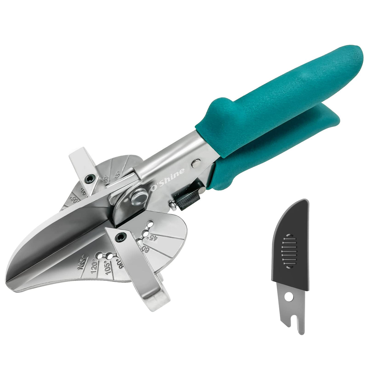 O?Shine Miter Shears for Angular Cutting Molding Crafting,Shoe Molding Cutter Tool,45-135 Degree Multi Angle Mitre Shears Trim Cutter Hand Tool for