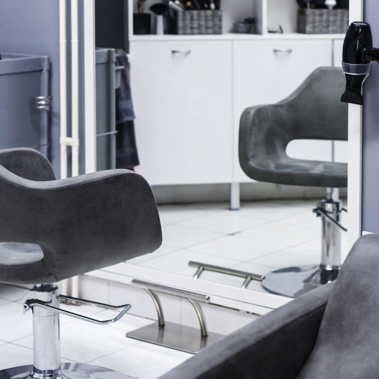 Stainless Steel Footrest Beauty Salon Footrest Modern Design Salon Foot Rest Rack Barbers Hairdressing Foot Rest Pedal for Barbershop Salon Pedicure