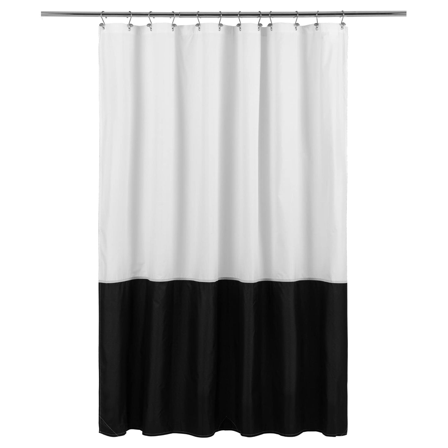 Waterproof Fabric Shower Curtain Liner - Soft & Light-Weight Cloth Shower Curtain with 3 Bottom Magnets, Hotel Quality & Machine Washable - Standard
