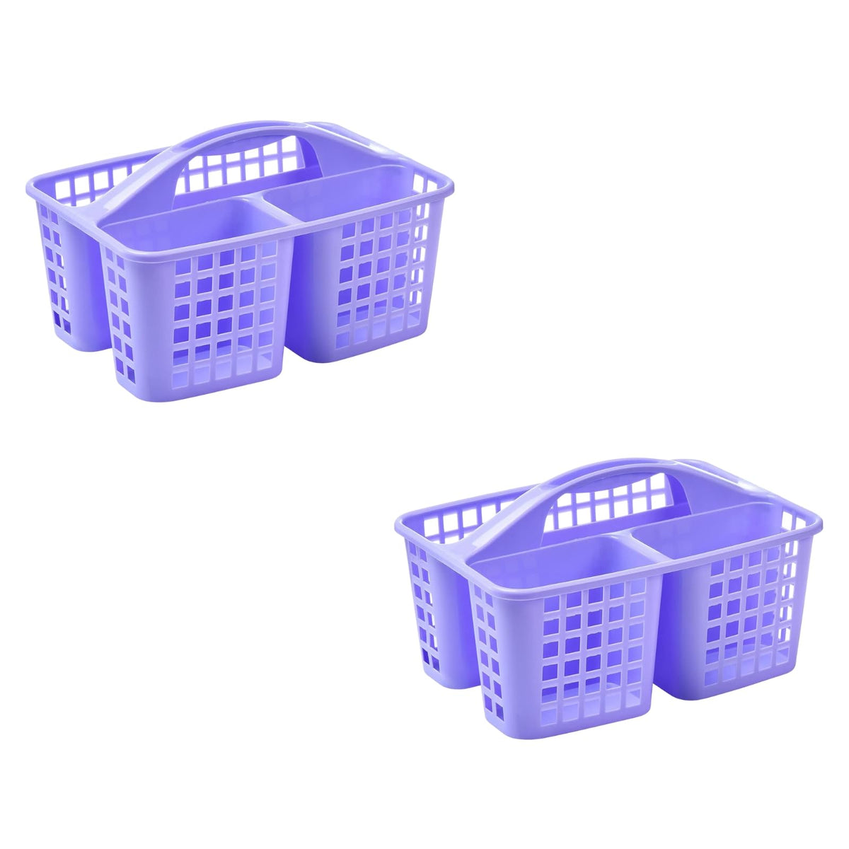 Boxonly Portable Shower Caddy Basket,Convenient Cleaning Supplies Organizer with Compartments and Handle,Ideal for Bathroom, Bedroom, Kitchen, College