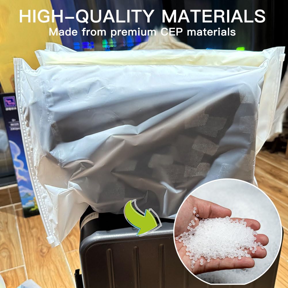 Zip Lock Bags, 20Pcs 40x30cm Clothes Bags, Hospital Bag Organiser Pouches