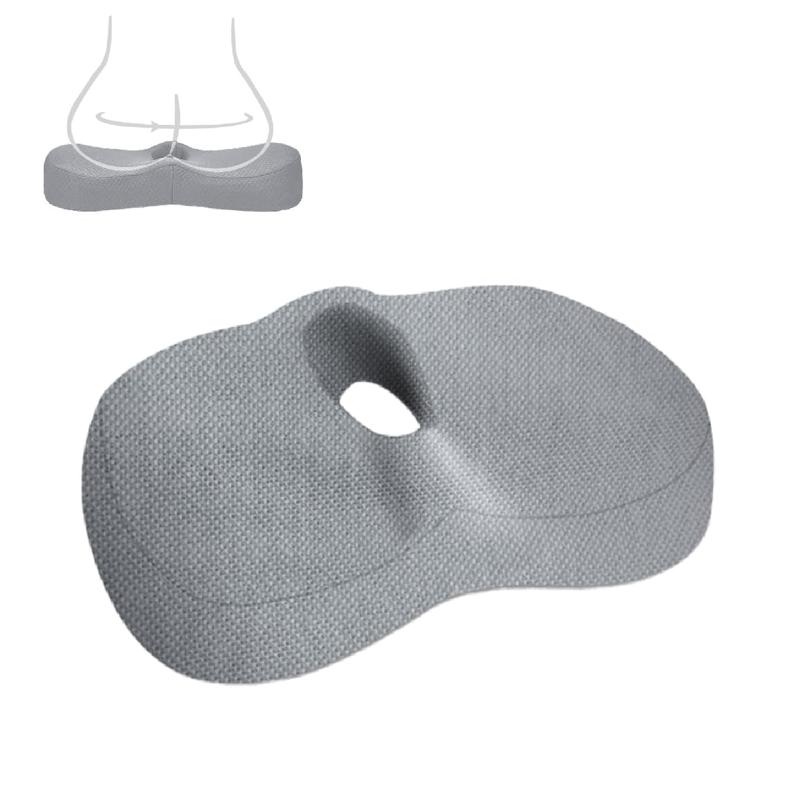 Donut Cushion,Orthopedic Memory Foam Car Seat Pad,Coccyx Cushion for Tailbone Pain,Pressure Relief Cushions for Office,Wheelchair,Desk,Reduce