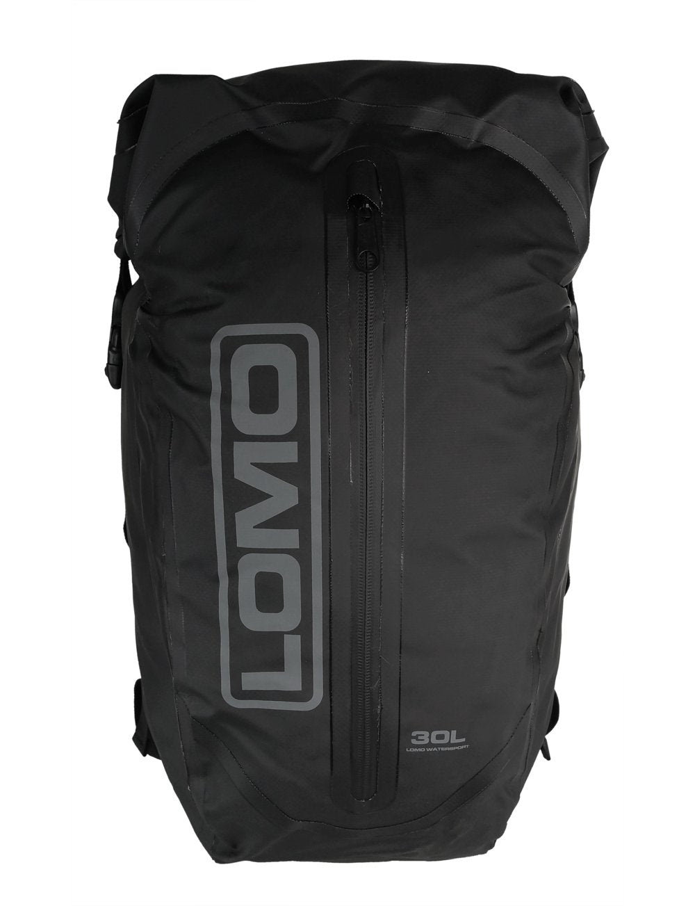 Lomo Dry Bag Daysack 30L - Black Waterproof Rucksack Roll Top Drybag