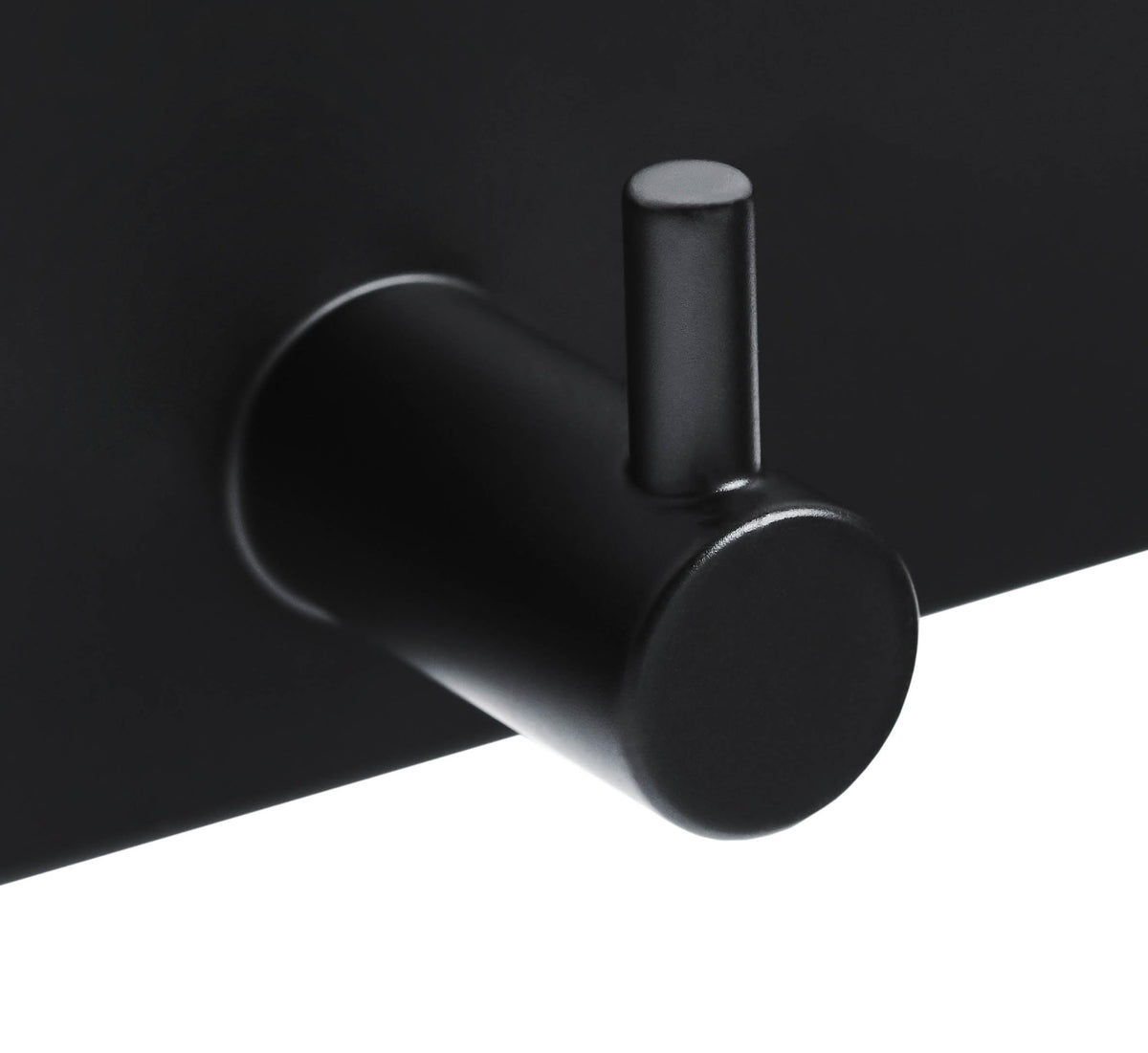 Brute Strength – Stainless Steel wall Coat Rack – Black – 15 Hooks · 102 cm