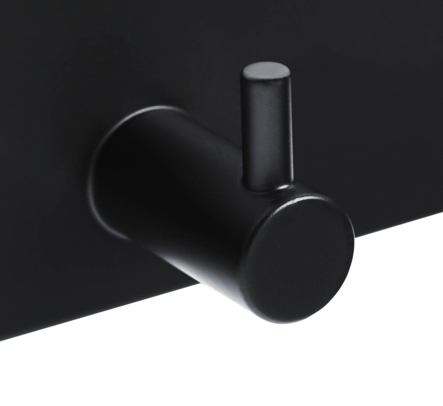 Brute Strength – Stainless Steel wall Coat Rack – Black – 25 Hooks · 172 cm
