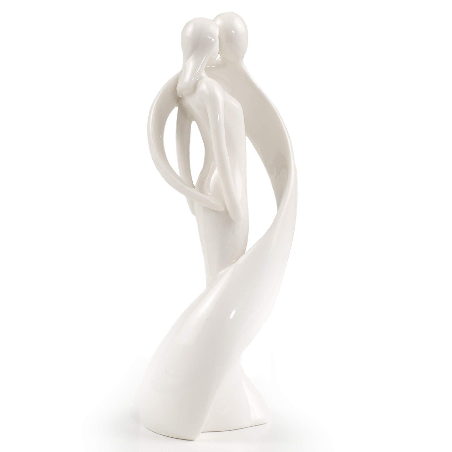 Mopec Porcelain Figurine Bride and Groom Fusion, Pack of 1, White, 0.02x6x18 cm