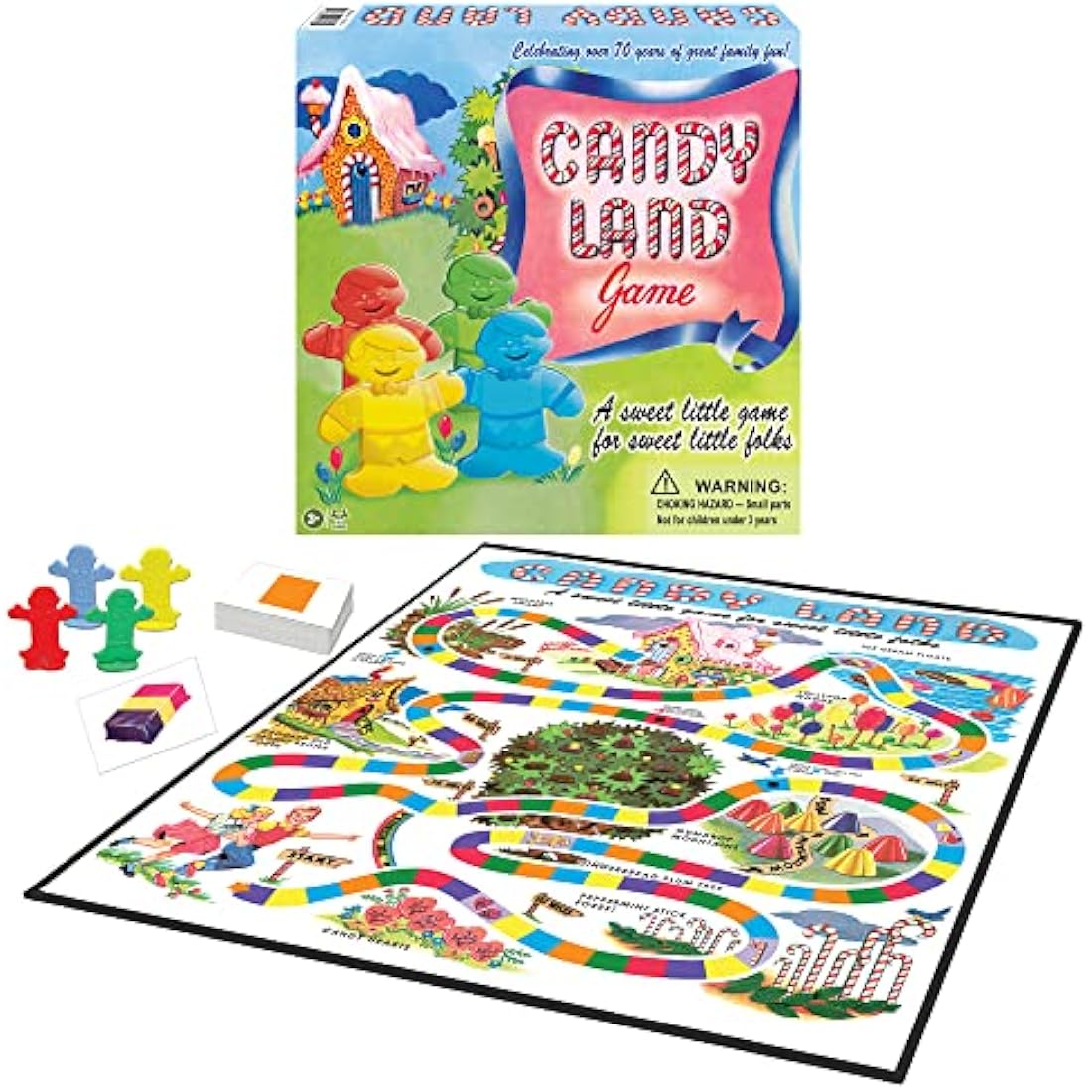Winning Moves Games 1189 Candy Land 65th Anniversary Game, Multi, None