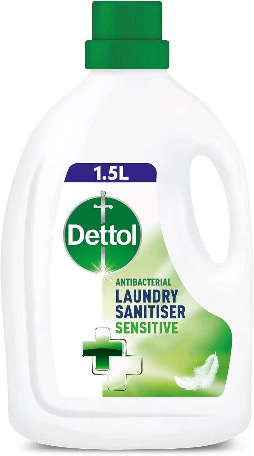 Dettol Antibacterial Sensitive Laundry Cleanser,  1.5L. Expiry date 09/26, New
