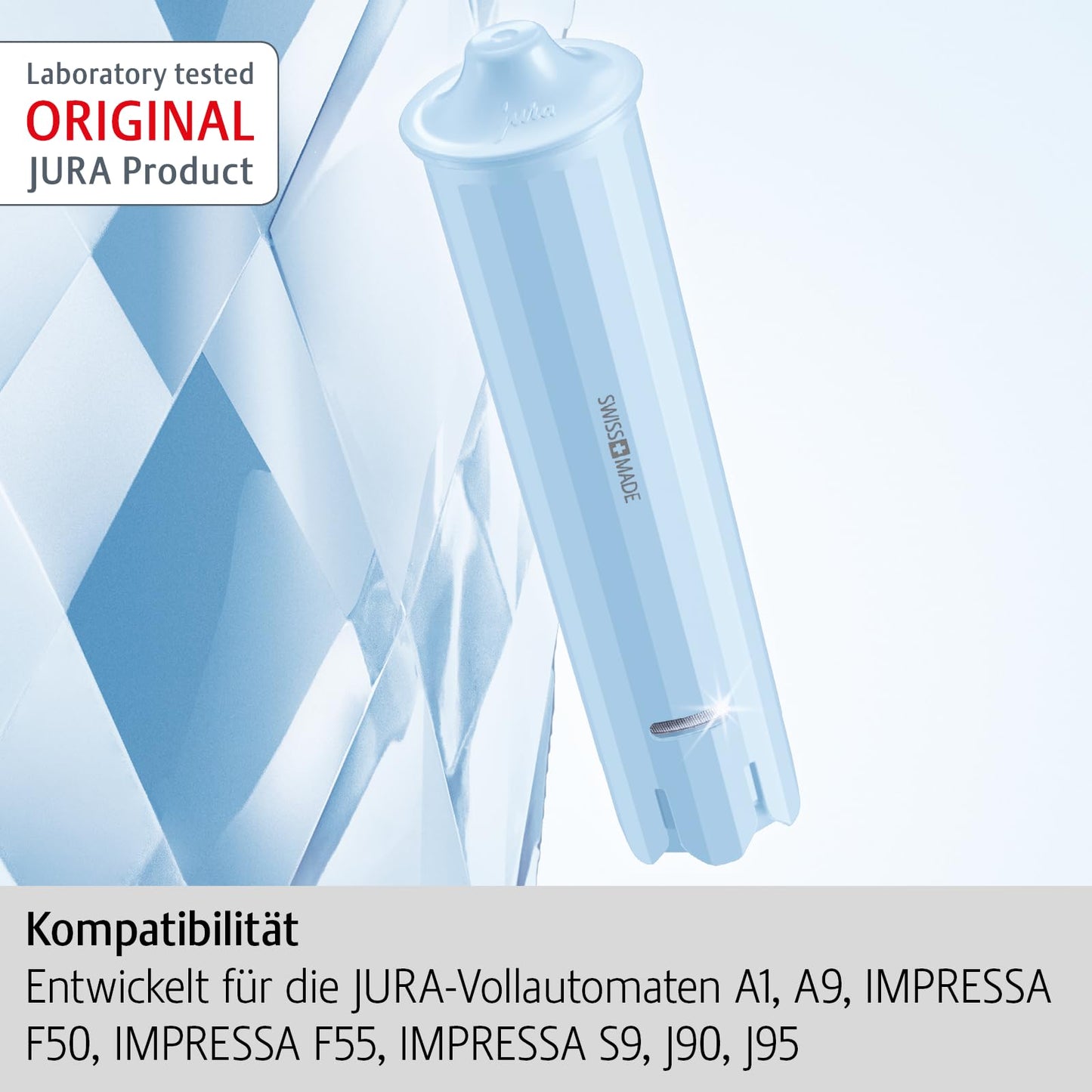 JURA Blue 24231 Claris Filter Cartridge Set of 3, Plastic