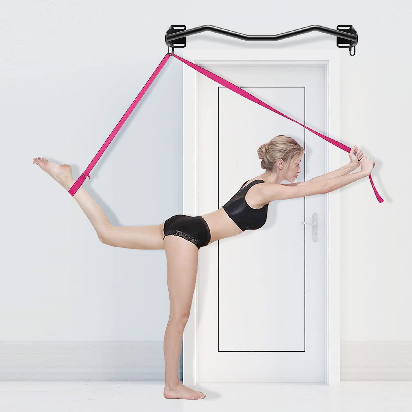 Kipika Wall Mounted Doorway Pull Up Bar - Multifunctional Chin Up Bar for Door Frame - Durable Steel with Anti-Corrosion Coating - Home Gym