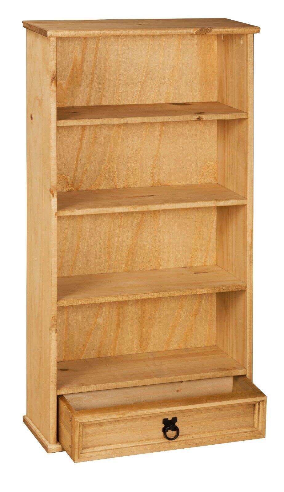 Corona 1 Drawer DVD/CD Rack Bookcase Storage Unit Mexican Solid Pine