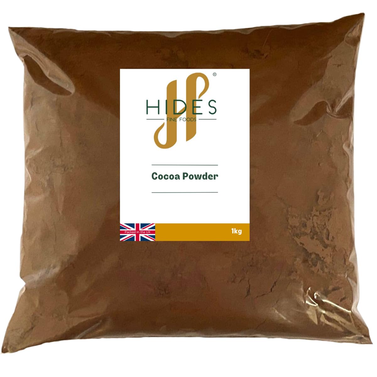 Hides Fine Foods - Cocoa Powder 1kg - GMO Free - Suitable for Vegetarians - Baking - Cakes - Chocolate Cake - Muffins - Cookies - Hot Drinks - Hot