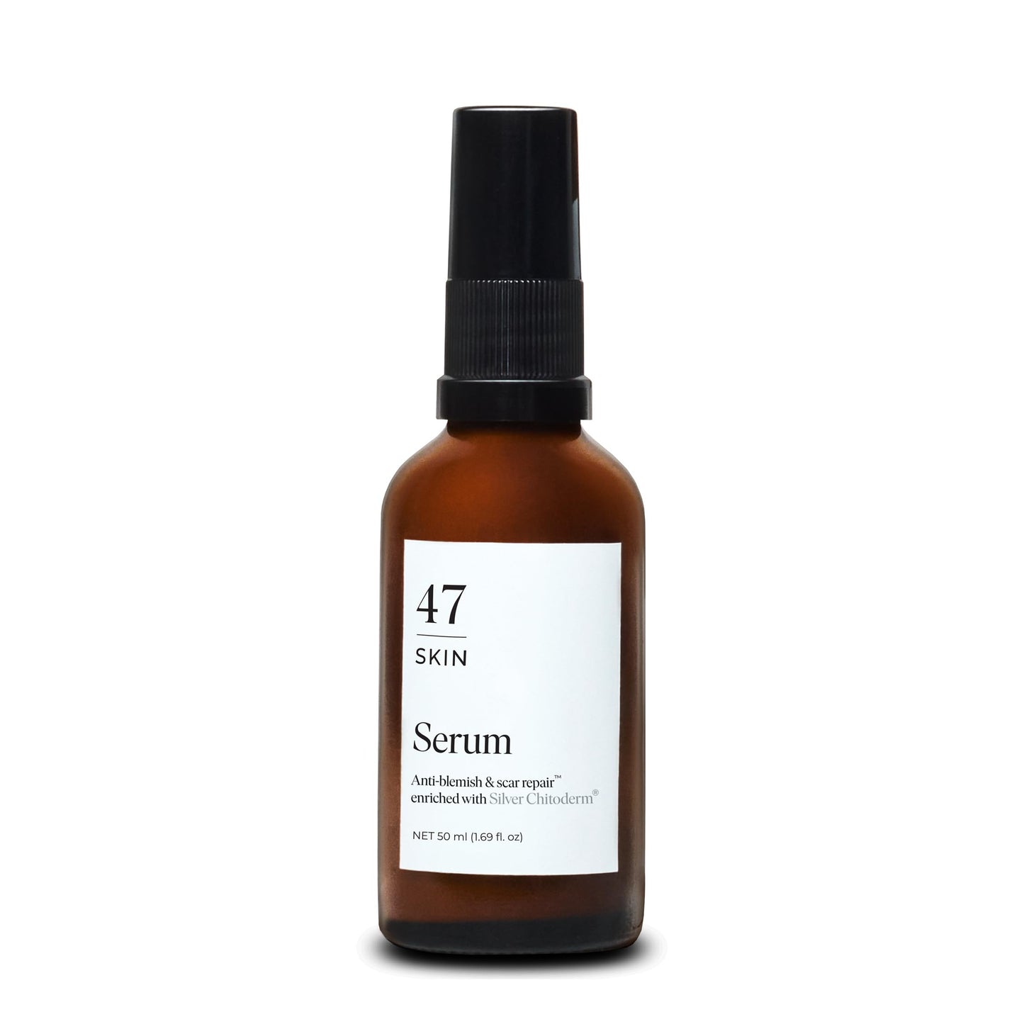 47 Skin Anti-blemish & scar repair Serum enriched with Silver Chitoderm for All Skin Types, Clear Skin Moisturiser, 50ml