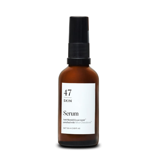 47 Skin Anti-blemish & scar repair Serum enriched with Silver Chitoderm for All Skin Types, Clear Skin Moisturiser, 50ml