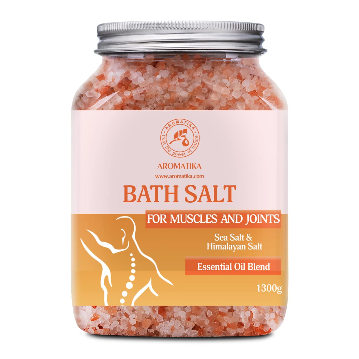 Joint & Muscle Bath Salts 1300g - w/Essential Oils Lavender & Sage & Rosemary - Natural - Soothes Aching Tired Muscles - Detoxifies - Relaxation -