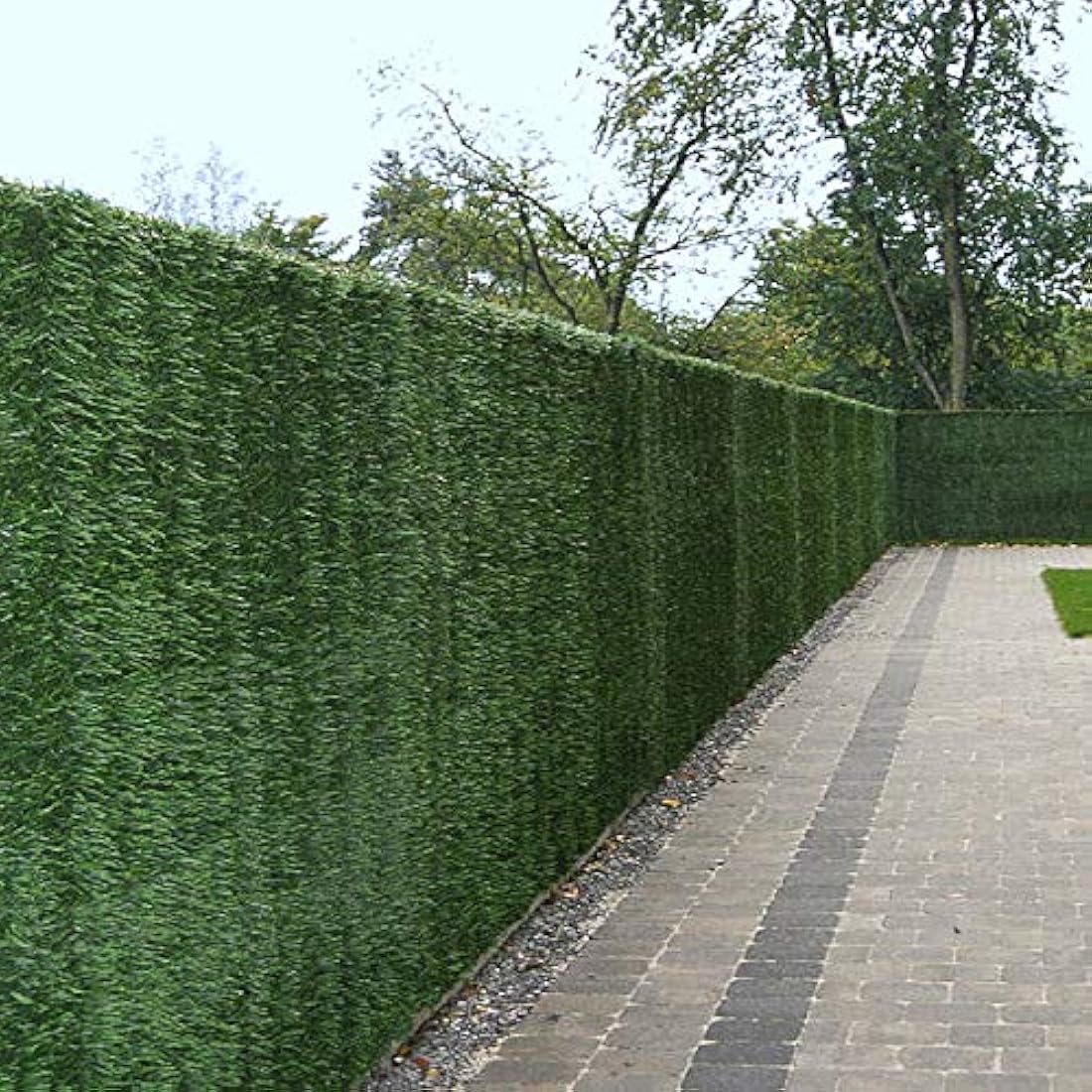 Artificial Conifer Hedge Plastic Privacy Screening Garden Fence 1m High x 3m Long (3ft 3" x 9ft 10")