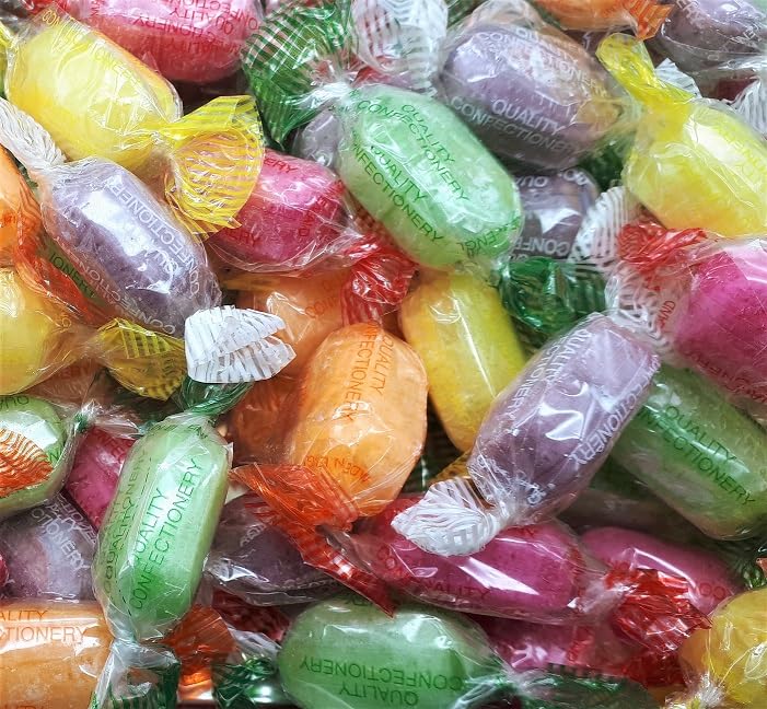 Sherbet Fruits Sweets - Fruit Sherbets - 1 Kilo Bulk Bag - 1 KG - Assorted Sweet Pick and Mix for Parties, Gifts, and Sharing.