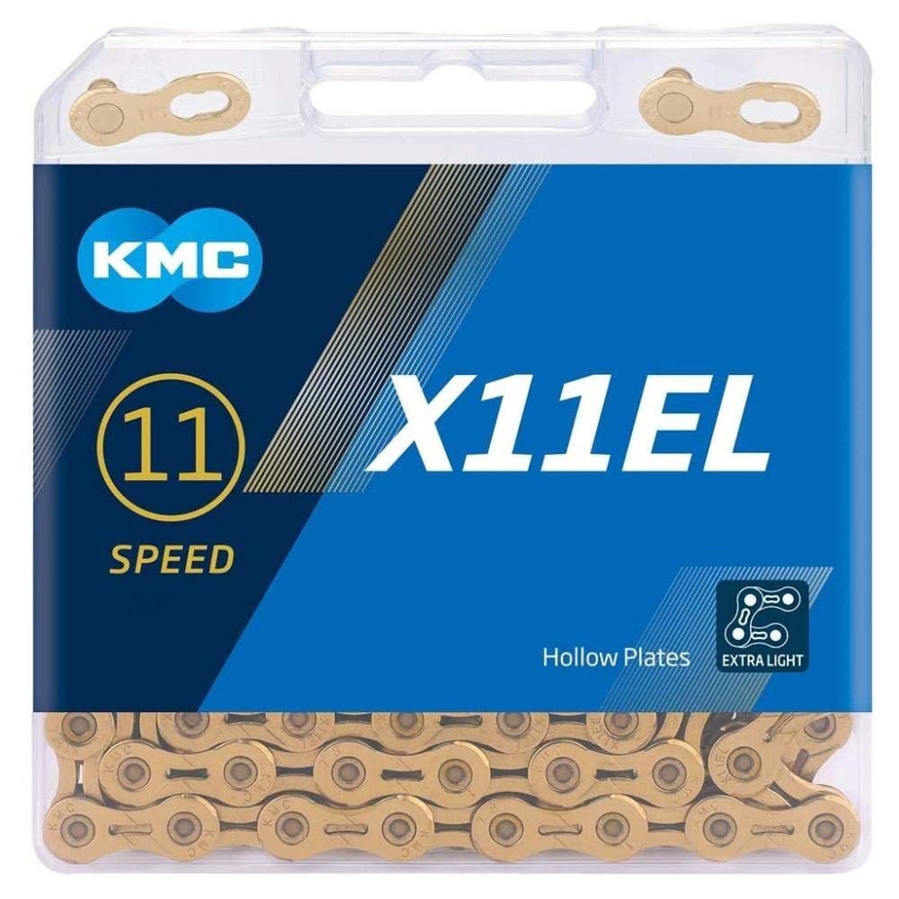 KMC Unisex's X11el Chain, Ti-N Gold, 118 Link