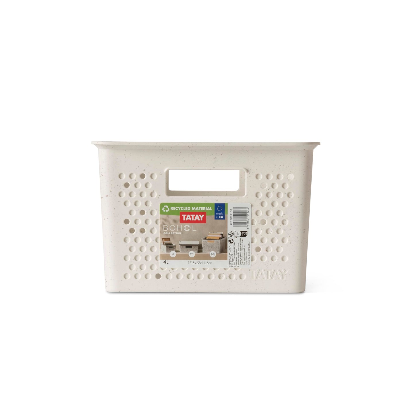 TATAY Storage Basket Ecohome 17.5x27x11.5 cm Recycled Plastic Material