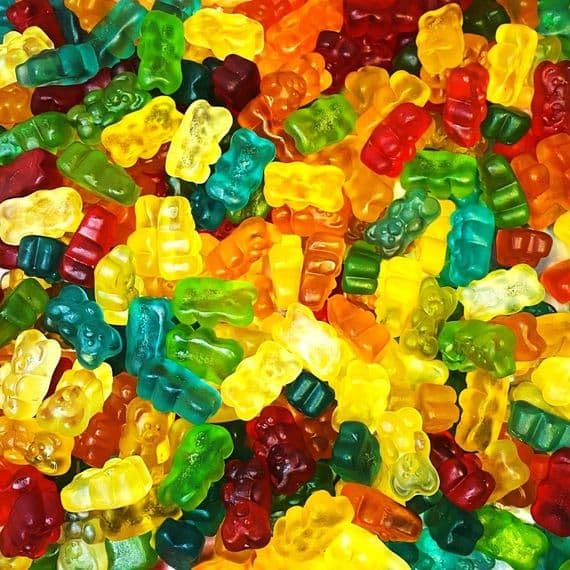Gummy Bears Sweets - 1KG Bag - Jelly Bear Sweets - Teddy Bear Shapped Sweets