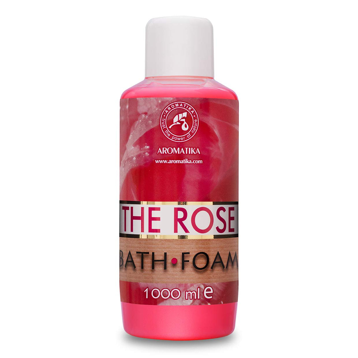 Bath Foam with Rose Essential Oil 1000ml - Body Care - Good Sleep - Beauty - Bathing - Body Care - Wellness - Relax - Aromatherapy - Spa - Rose Aroma