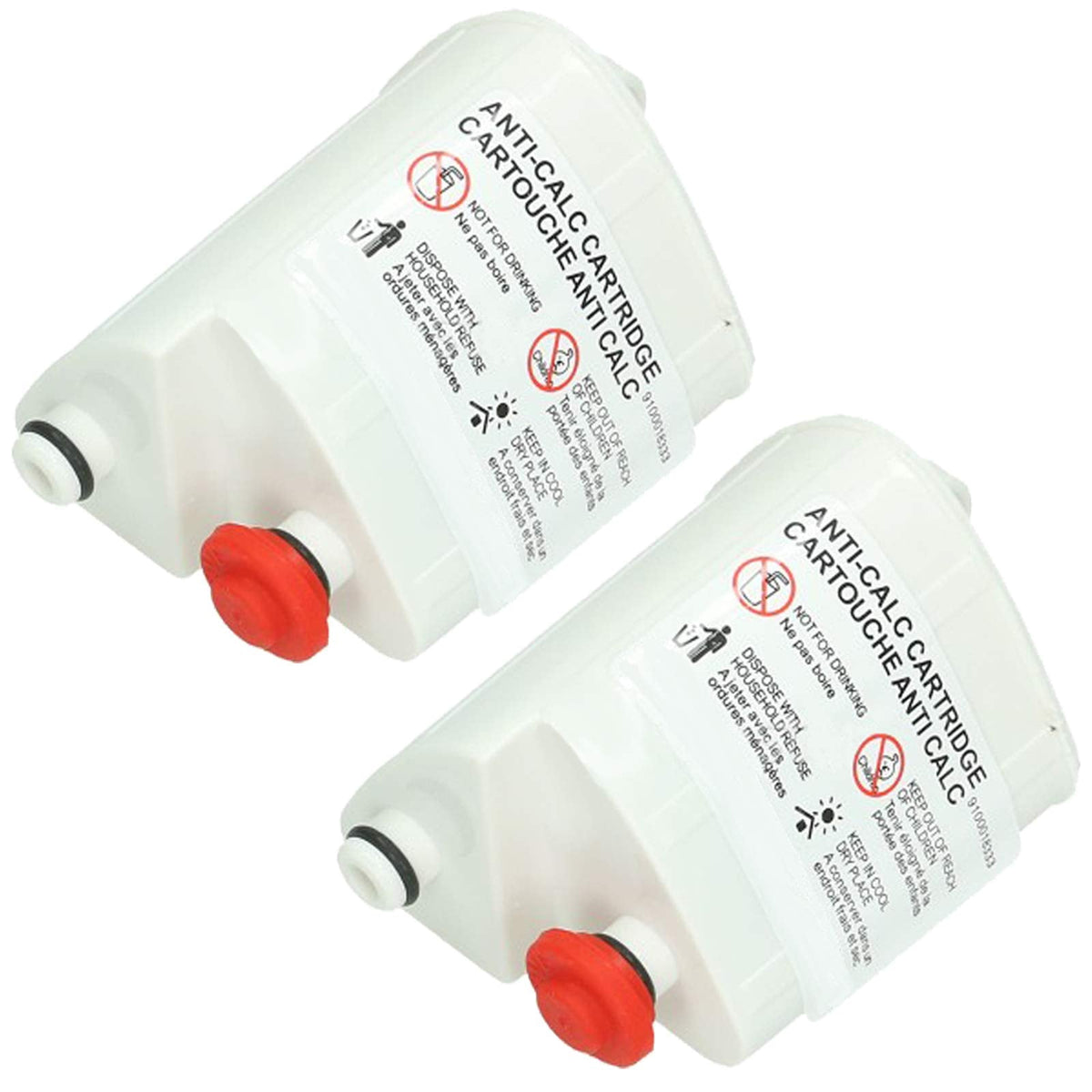 SPARES2GO Anti-Calc Filter Cartridges compatible with Tefal Fasteo Liberty Easy Steam Iron (Pack of 2)
