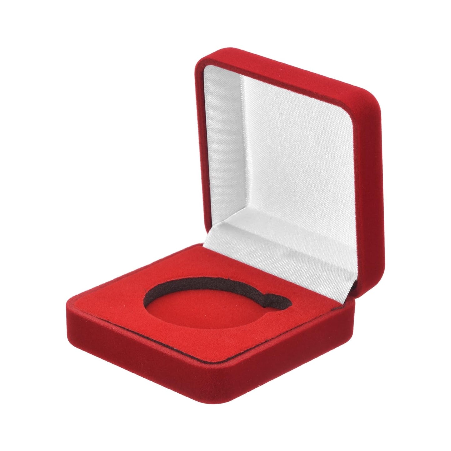 PATIKIL 2Pcs Velvet Challenge Coin Presentation Display Box, 40mm Coin Display Case Badge Gift Storage Protective Holder for Commemorative Medals