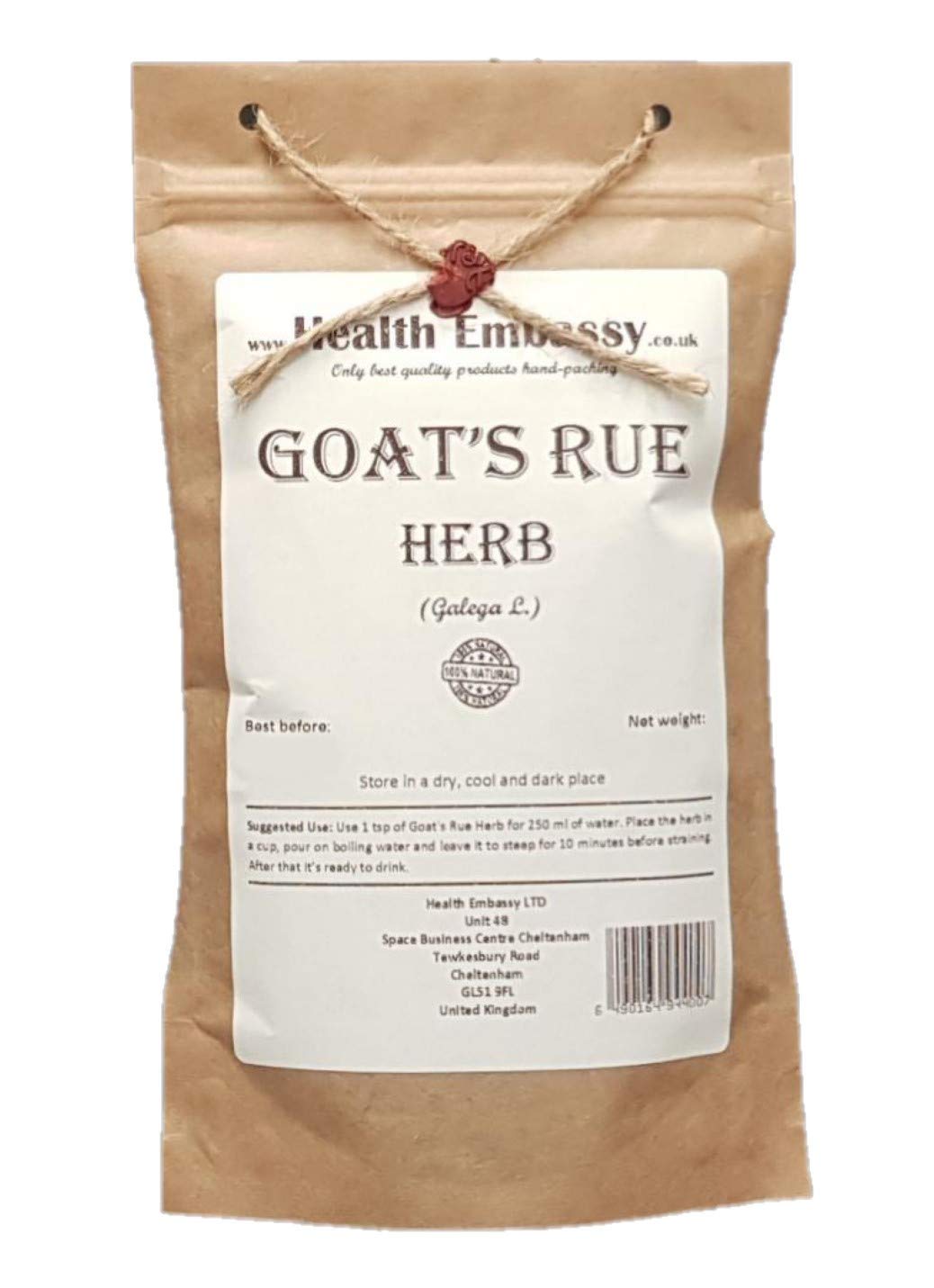 Health Embassy Goat?s Rue Herb | Galega Officinalis L | 100g
