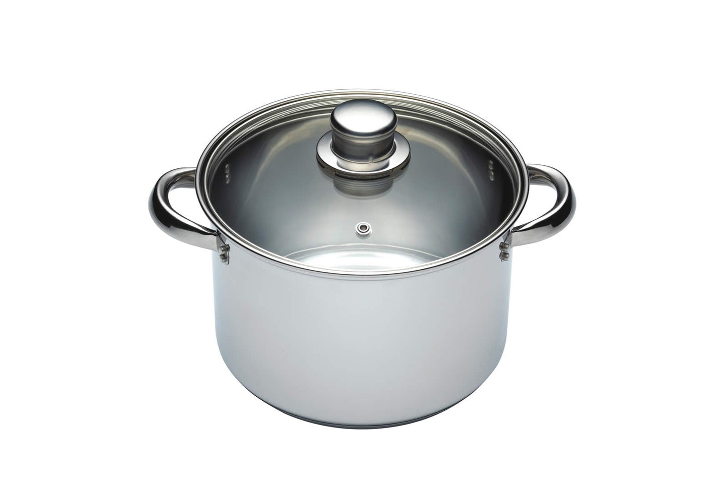 KitchenCraft 3 Tier Food Steamer Pan/Stock Pot in Gift Box, Induction Safe, Stainless Steel, 20 cm, Silver