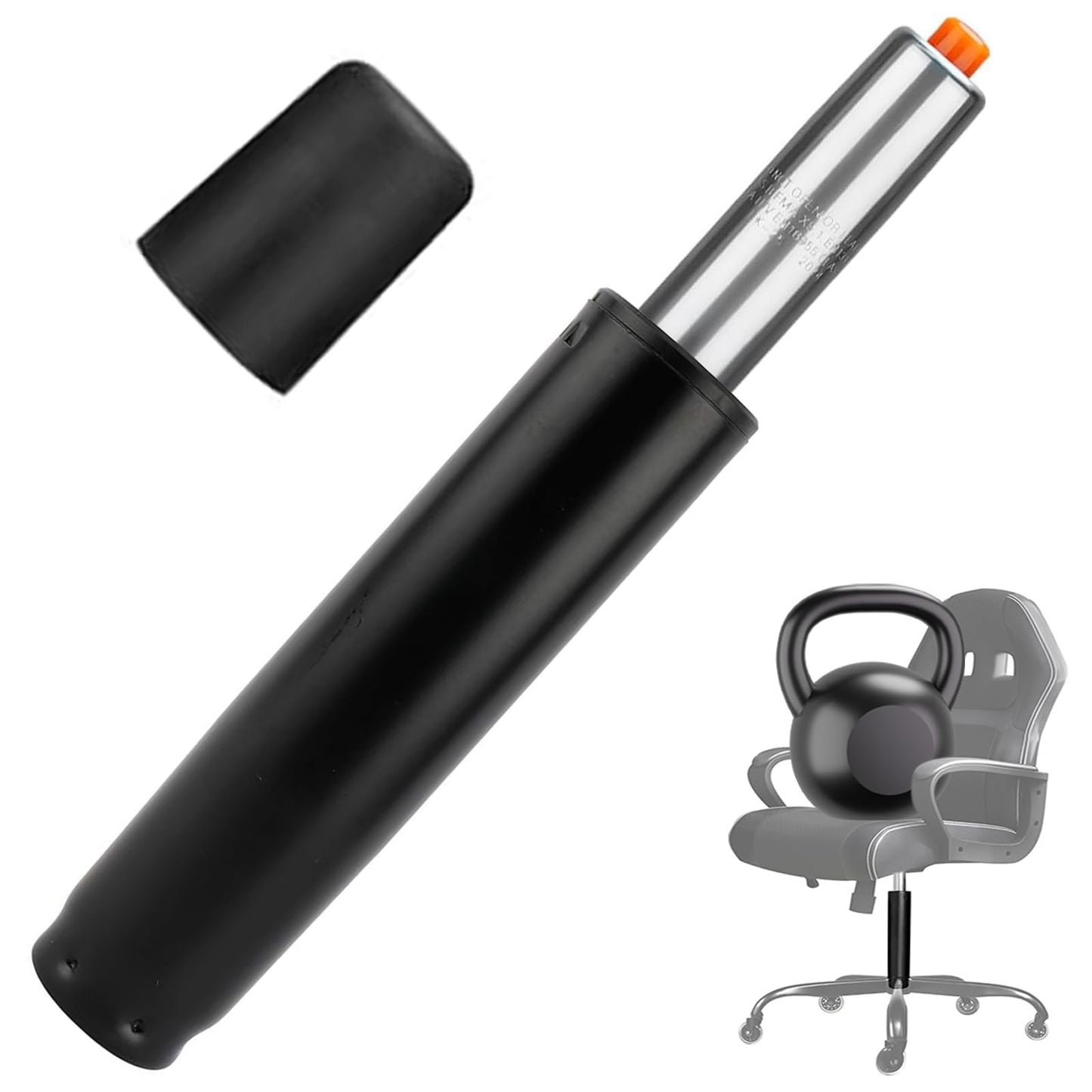 450 Lbs Office Chair Replacement Parts, Class 4 Hydraulic Pneumatic Piston, Black Heavy Duty Steel Gas Lift Cylinder
