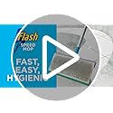 Flash Speedmop Floor Cleaner Starter Kit, Fast Easy & Hygienic (1 Handle + 4 Wet & 4 Dry Refills), Trap & Lock Daily Dirt, Grease & Grime Without Getting Down On Your Knees