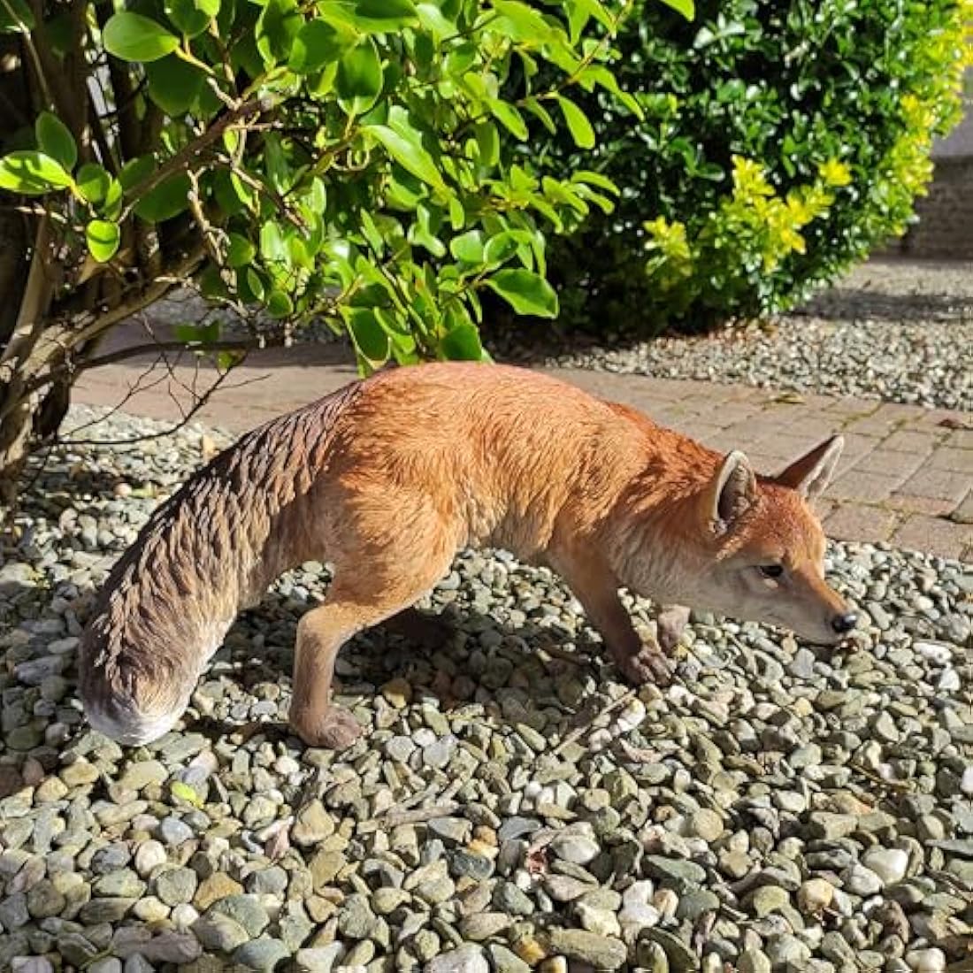 Real Life XL Prowling Fox Garden Ornament (SizeA)